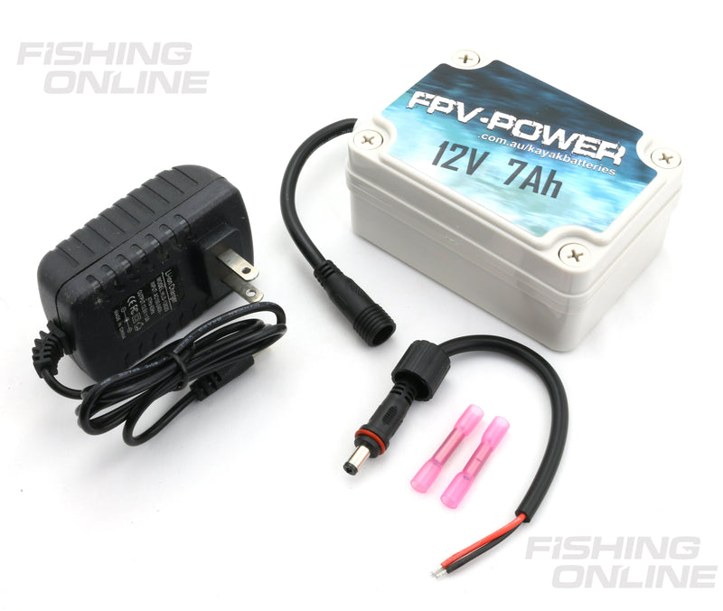 FPV-Power 7Ah or 17.5Ah Kayak Lithium Battery and Charger Combos