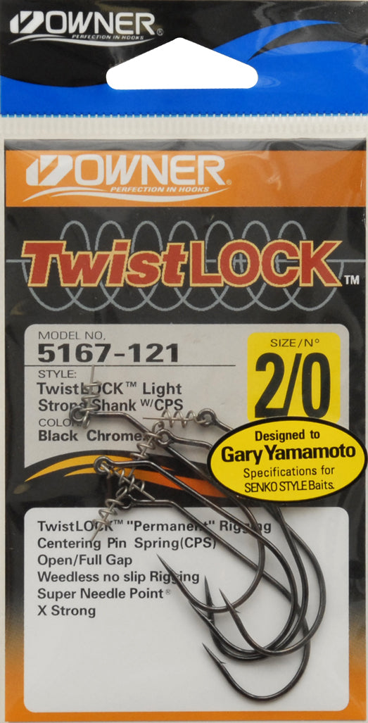 Owner Twistlock Hook 5/0 Gary Yamamoto Spec - Lure Fishing for Bass