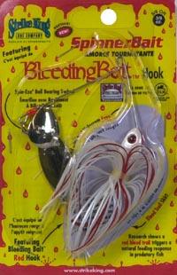 Strike King Bleeding Bait 3/8oz Spinnerbait Lure Bleeding White