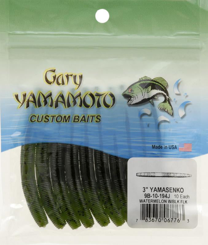 50 pk 5 Senko-Style - BLACK BLUE TIP - Soft Plastic Worm Bass Best Quality  USA 