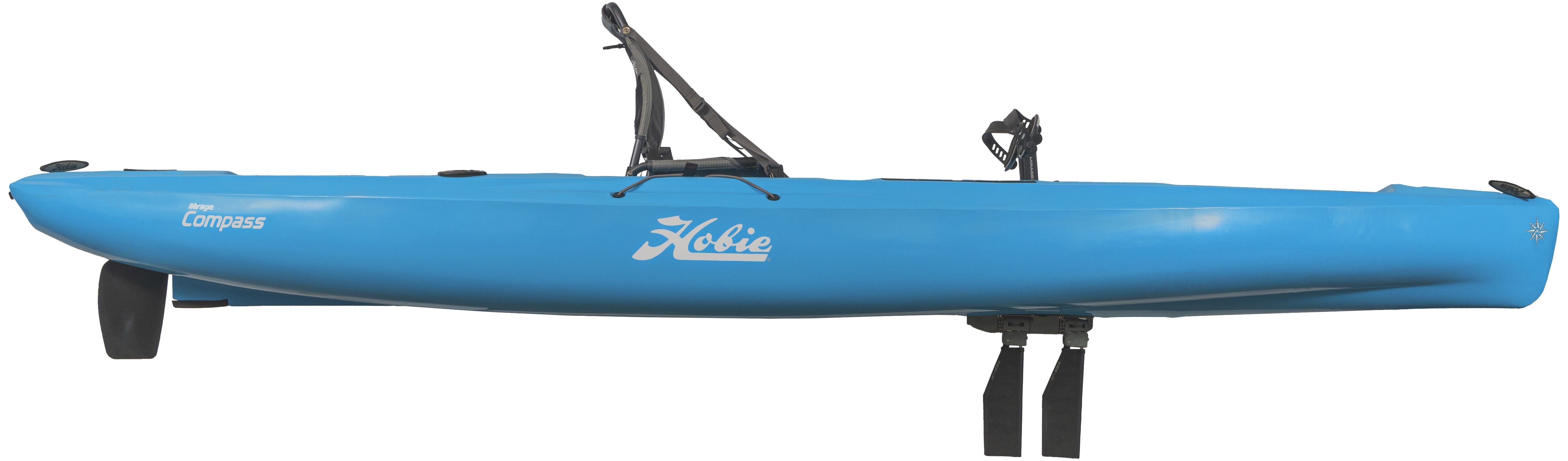 Hobie Mirage Compass Fishing Kayak [Glacier Blue - Side View]