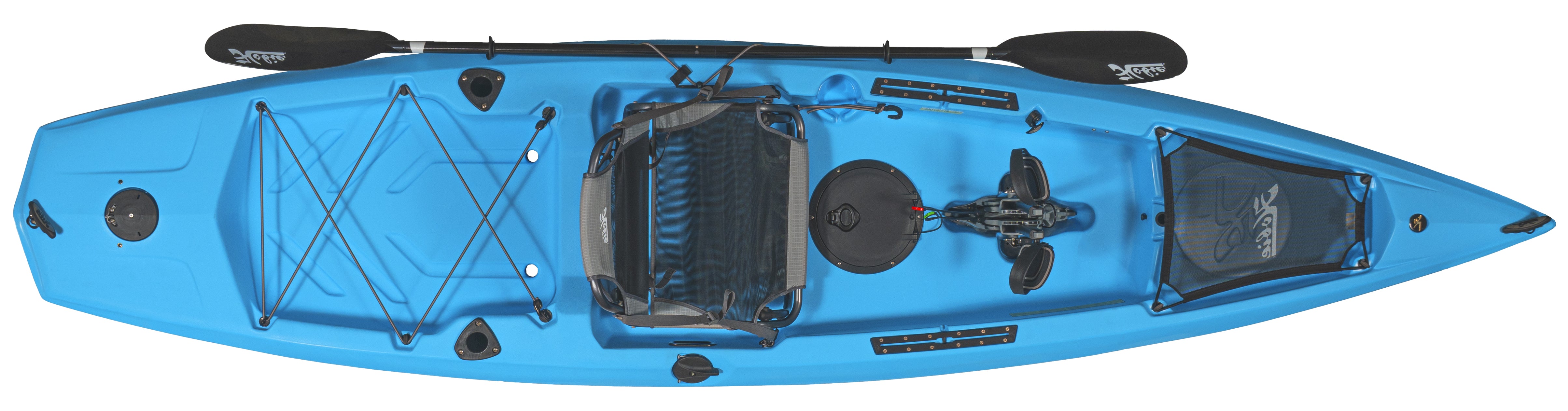 Hobie Mirage Compass Fishing Kayak [Glacier Blue - Top View]