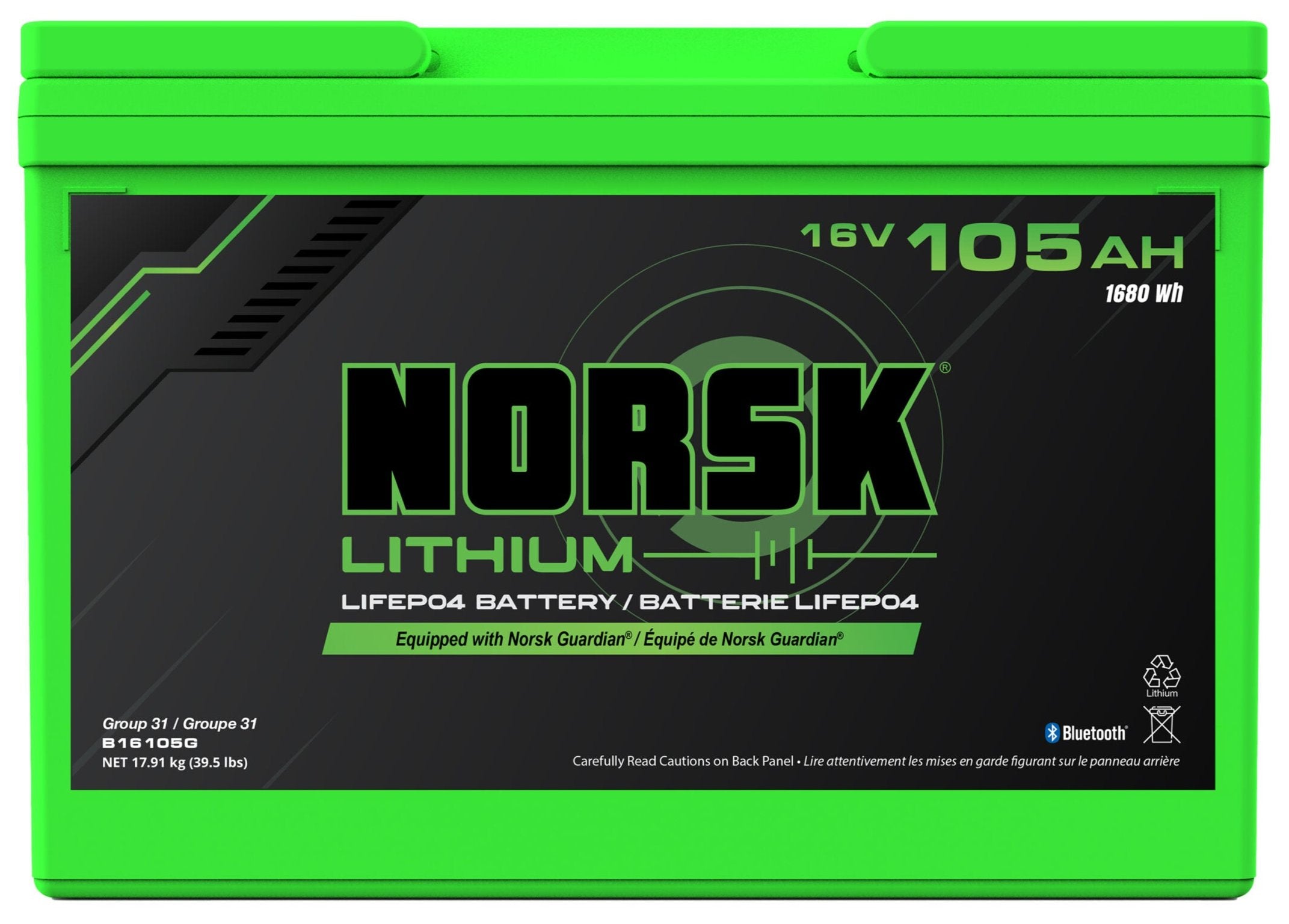 Norsk Lithium 16V MAX RT Batteries [105Ah]