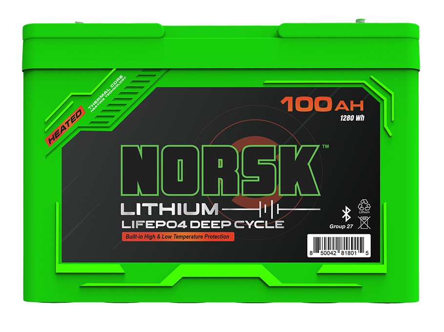 Norsk Lithium Marine Batteries [12.8v - 100Ah - Guardian Heated]