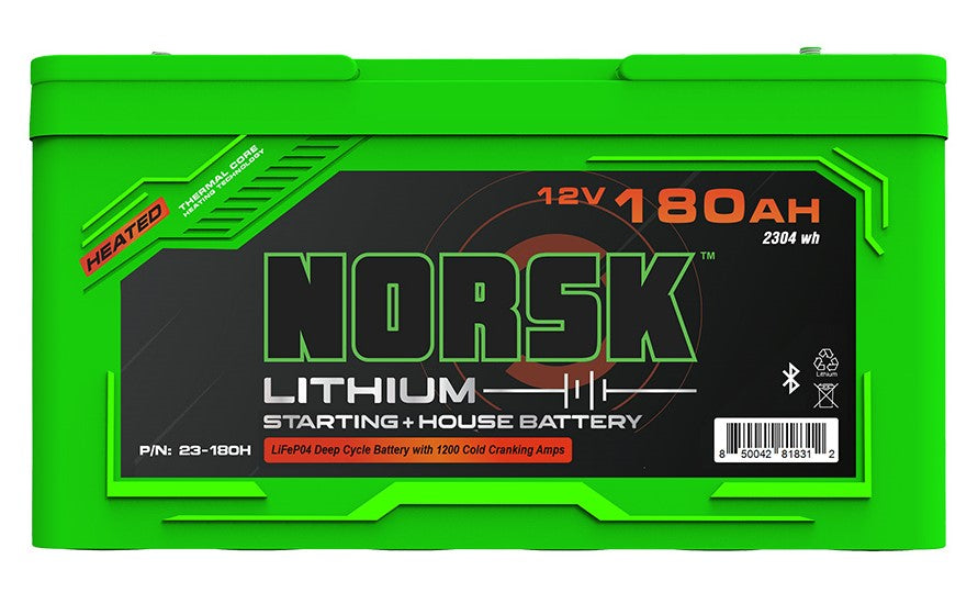 Norsk Lithium Marine Batteries [12.8v - 180Ah - Guardian Heated]