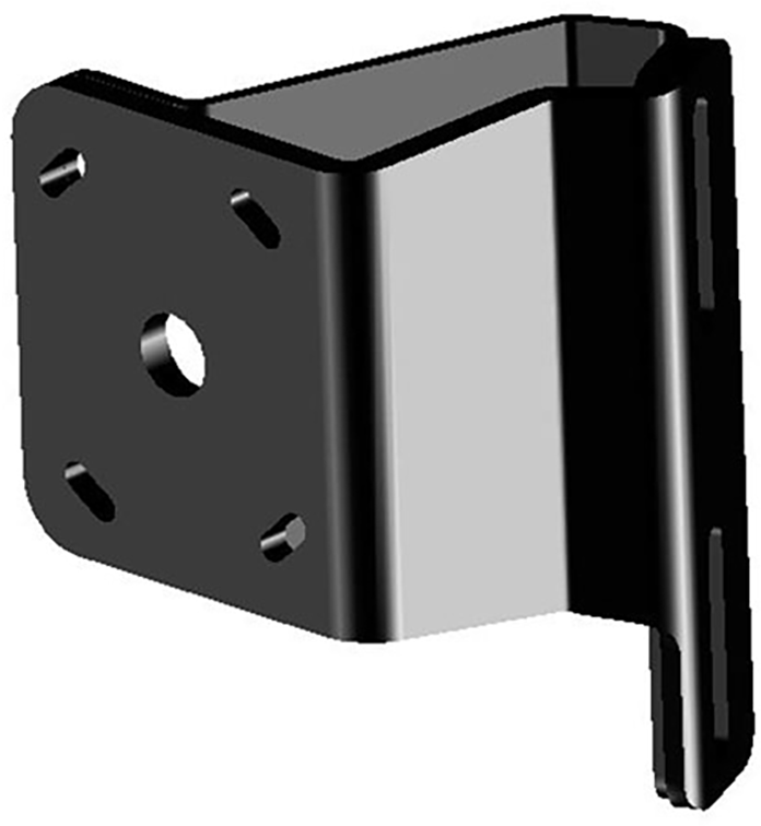 Power-Pole Single Braced Side-Mounted Adapter Plate Kit [pkb-s-2-2-p-bk]