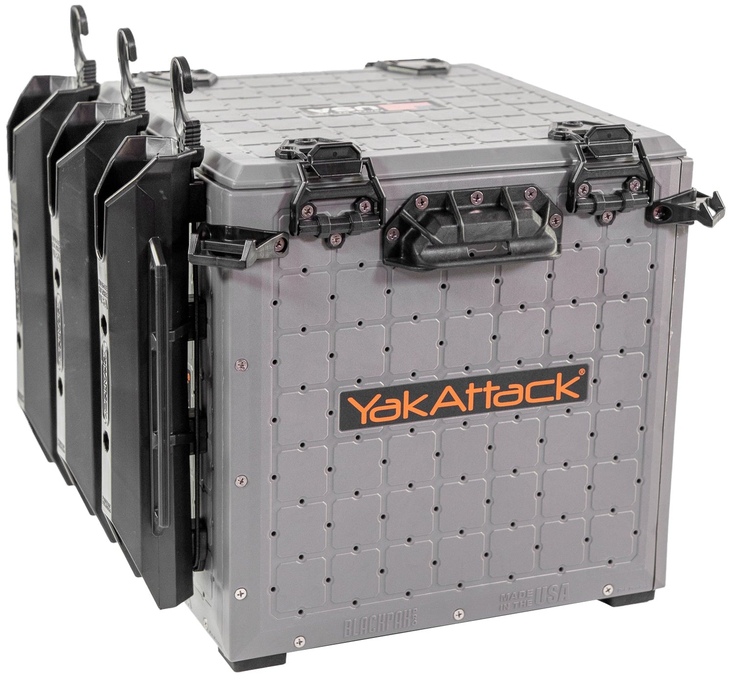 YakAttack BlackPak Pro Kayak Fishing Crate [13x13 - Battleship Grey]