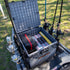 YakAttack BlackPak Pro Kayak Fishing Crate [16x16 - Battleship Grey - Installed/Open]