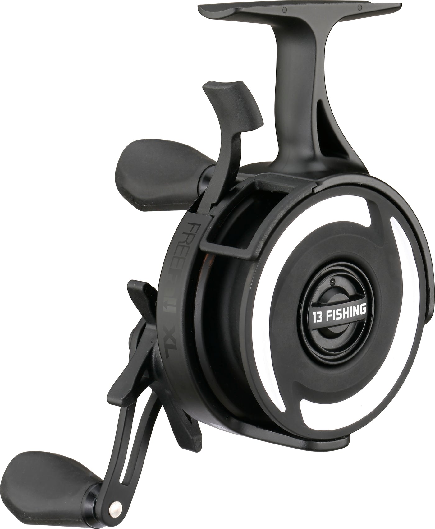 13 Fishing Freefall Carbon - Inline Ice Fishing Reel - 10th Anniversary Trick Shop Edition