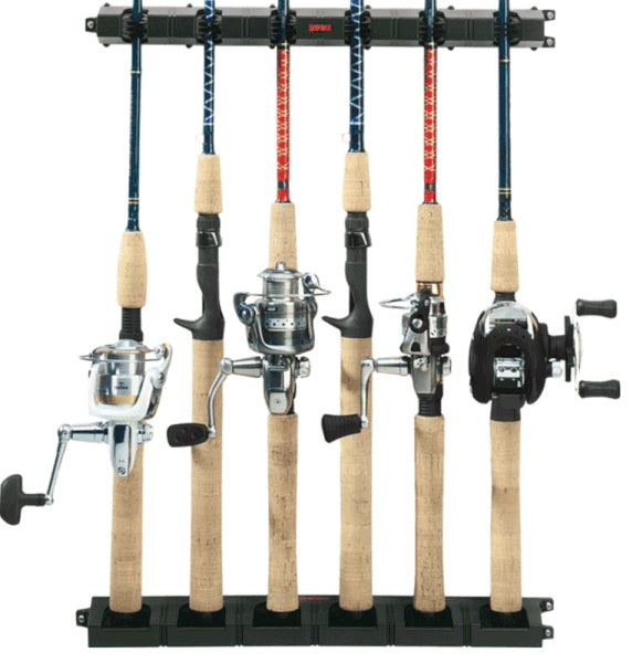 Shop Generic Plastic 6 Rods Rack Fishing Pole Holder Rod Display