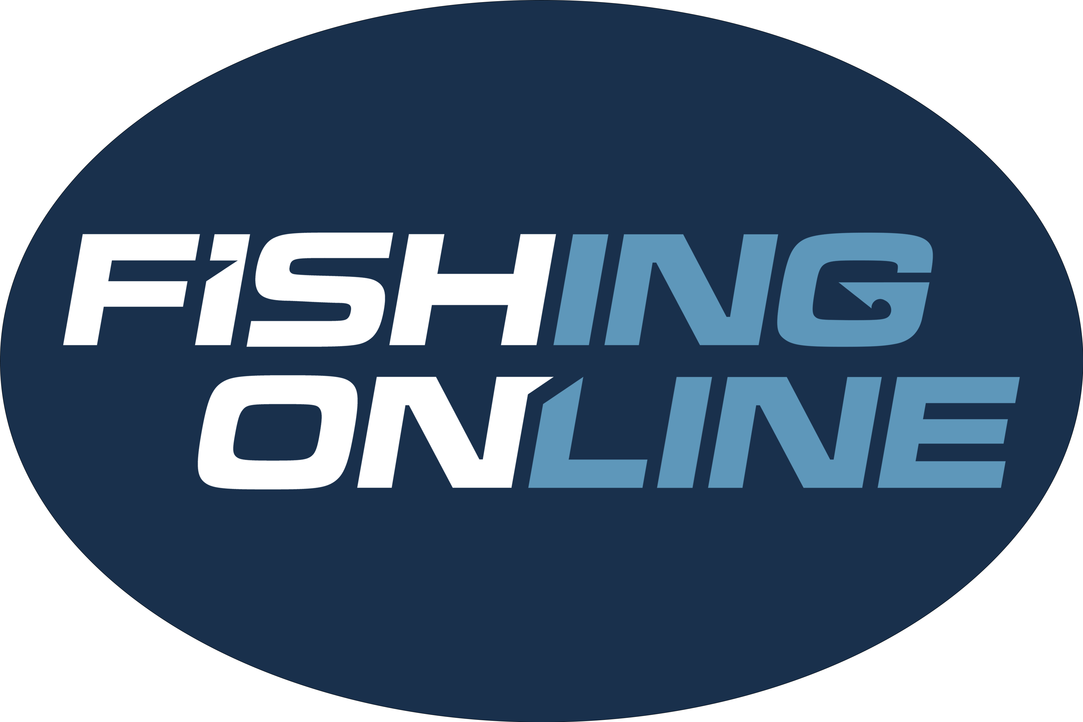 Fishing Online Logo Decal / Sticker [3" x 2" Bump Board Sticker]