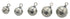 FishOn Tungsten Round Drop Shot Weight Sizes