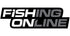 Fishing Online Logo Decal / Sticker [8" Logo Greyscale (Black Border)]