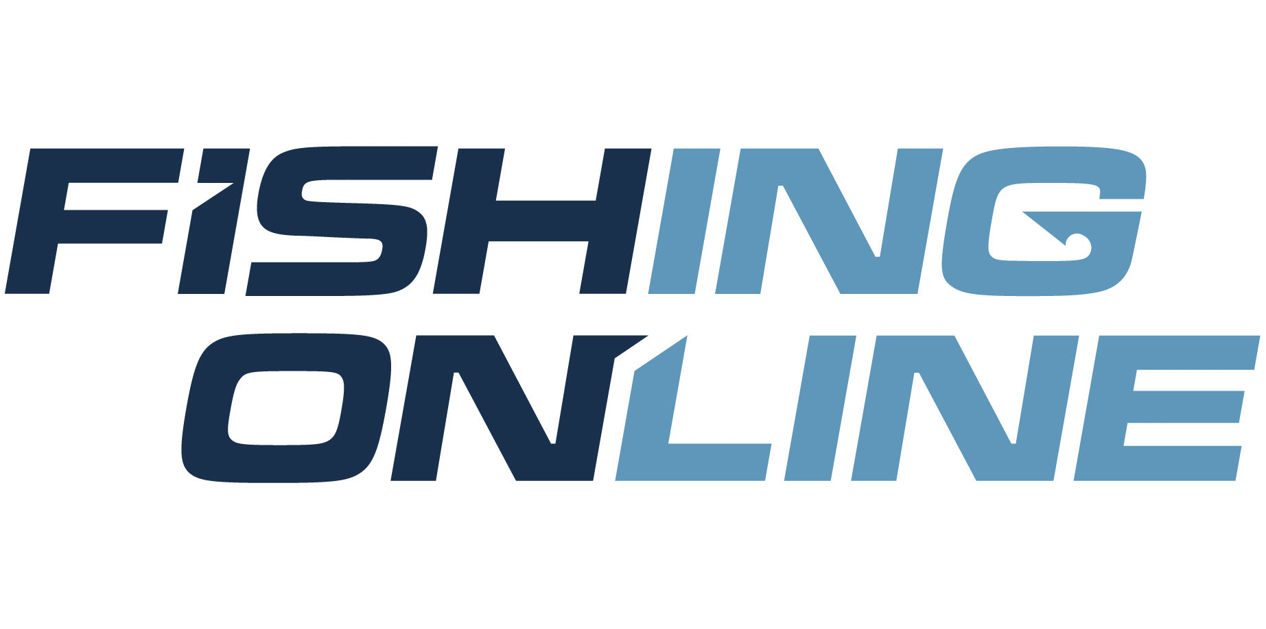 Fishing Online Logo Decal / Sticker [8" Logo (No Border)]