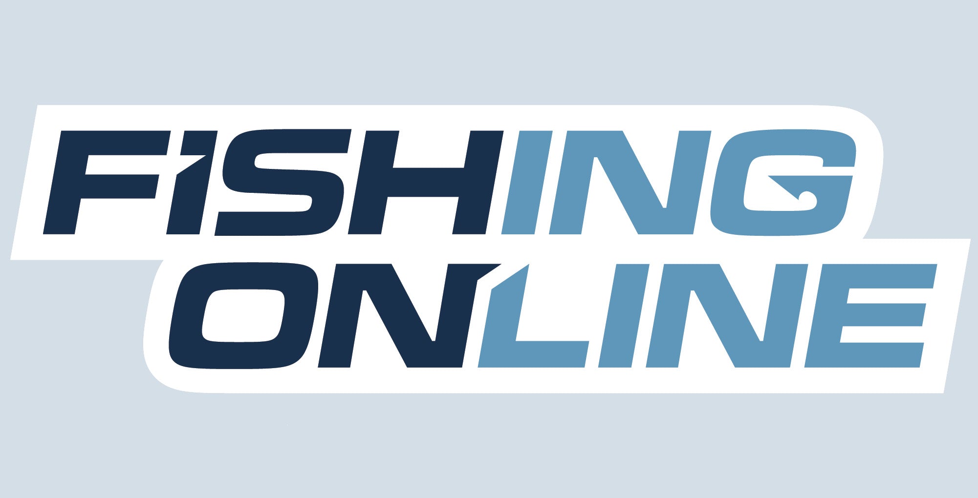 Fishing Online Logo Decal / Sticker [8" Logo (White Border)]