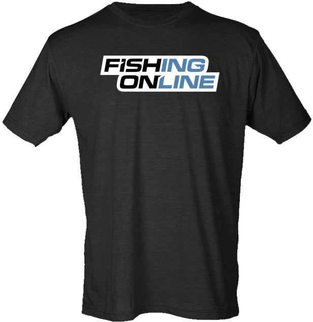 Fishing Online Logo T-Shirt - Black