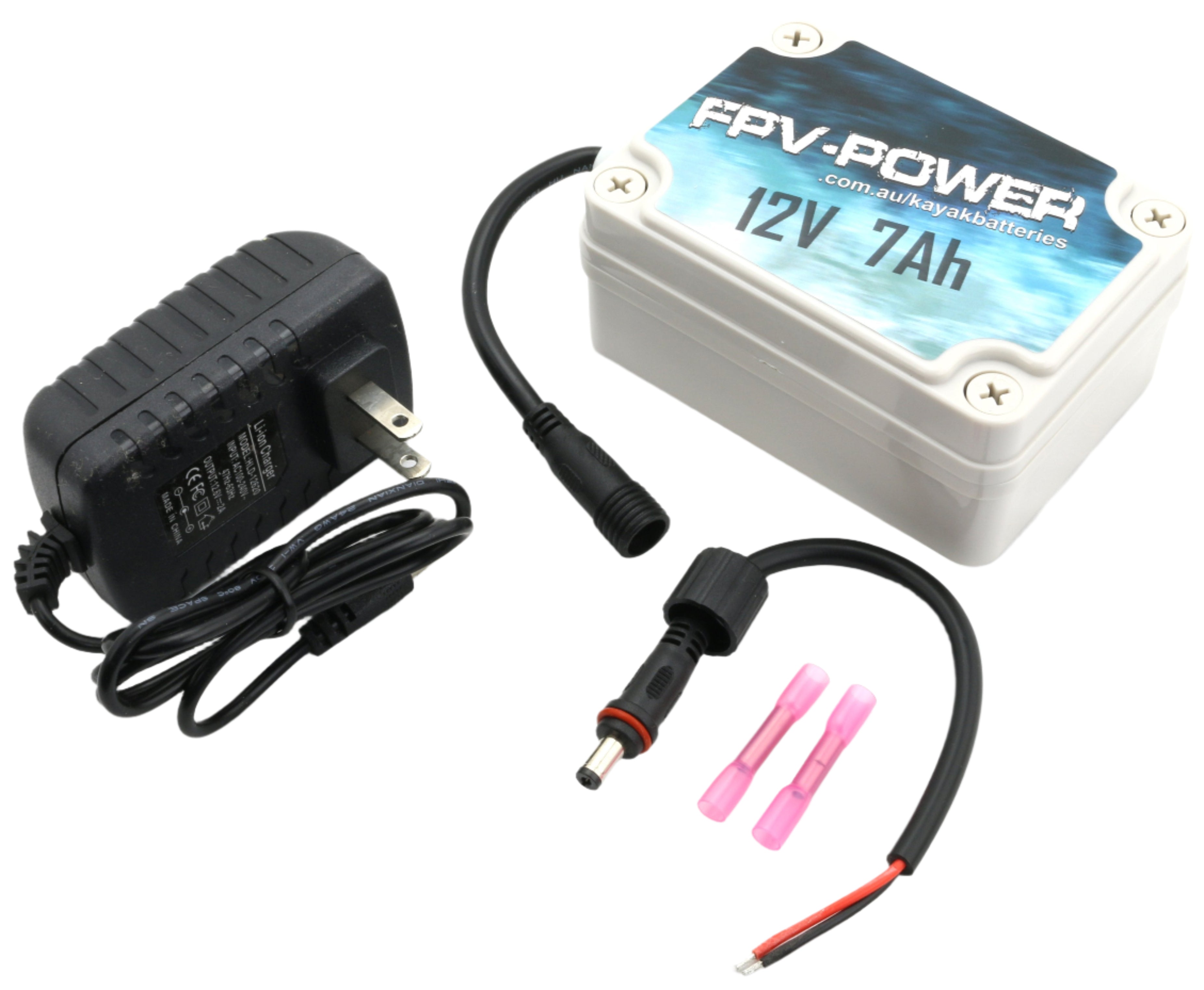 FPV-Power 7Ah Kayak Lithium Battery and Charger Combo