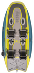 Hobie iTrek Fiesta 4 Person Inflatable Pedal Kayak [Top View]