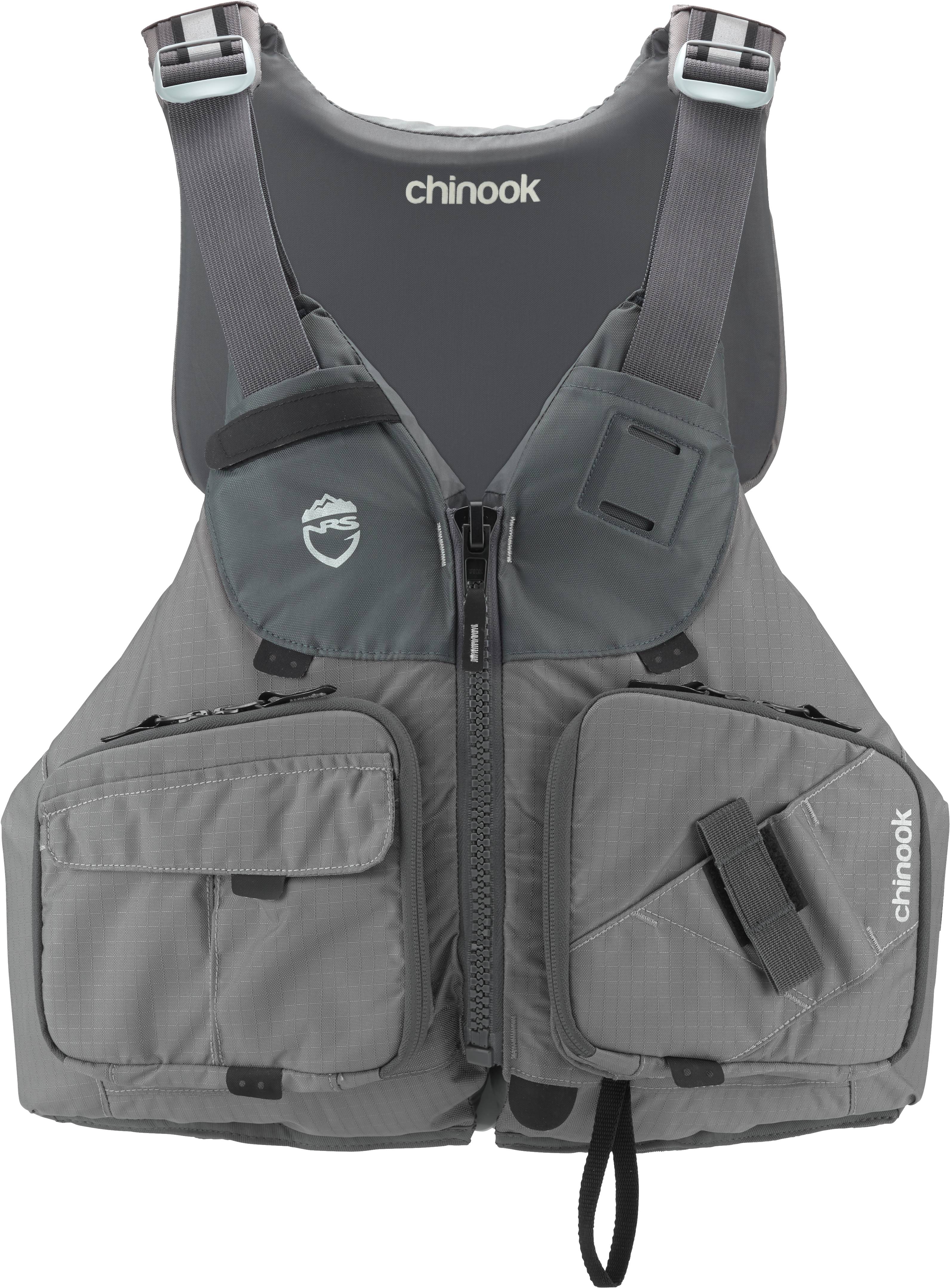 NRS Chinook Fishing PFD - Silver