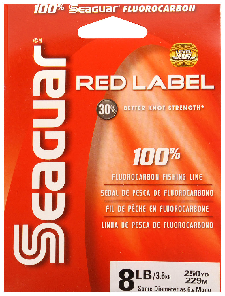 Seaguar Red Label Fluorocarbon Line [8LB 250YDS]