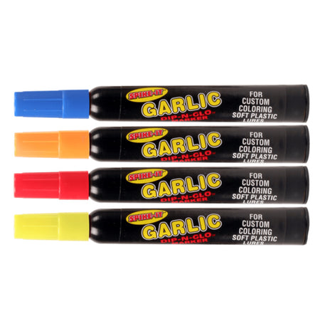  Spike-It Dye Marker Set, Garlic Chartreuse/Red/Orange/Blue :  Fishing Attractants : Sports & Outdoors