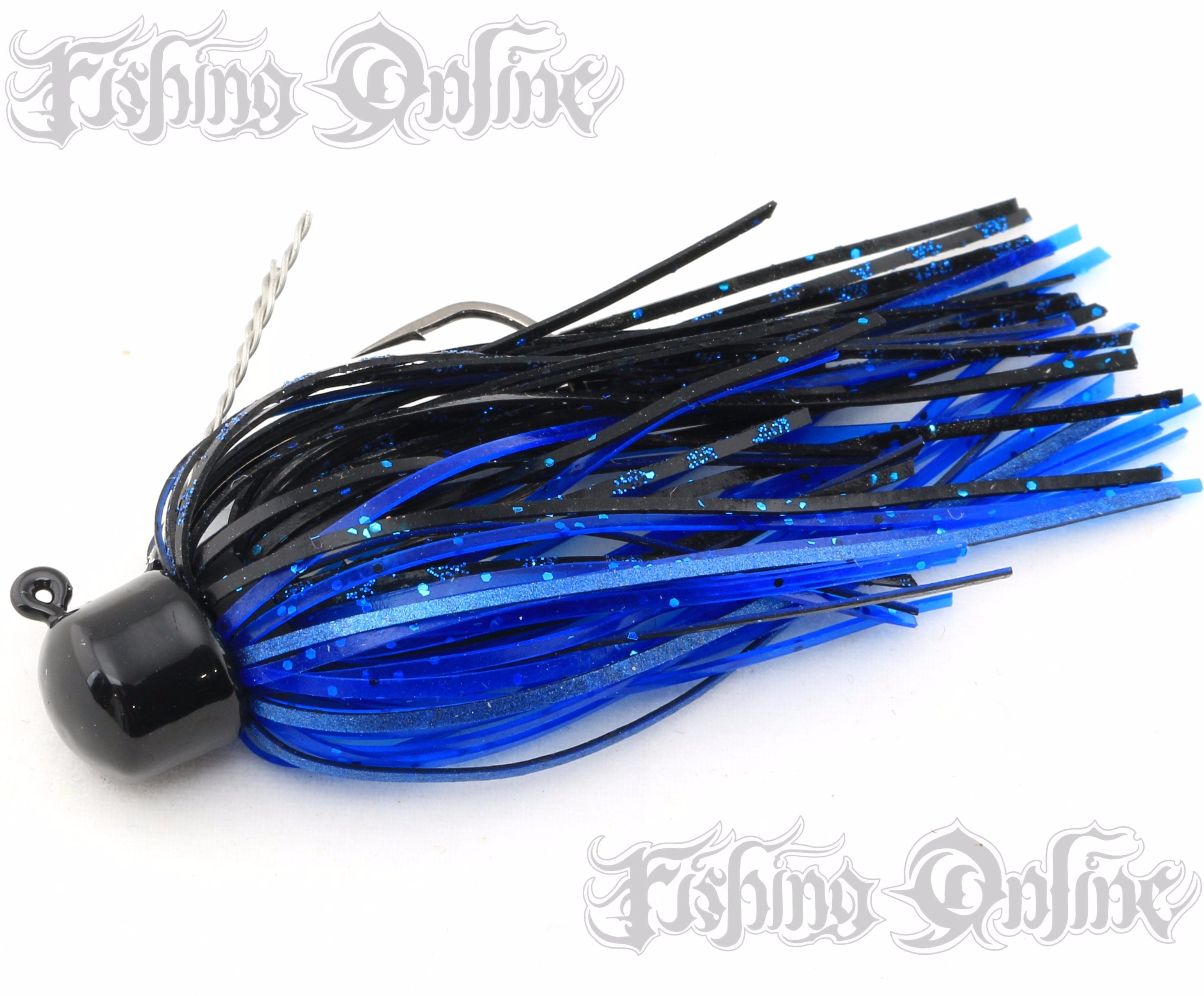 Z-Man ShroomZ Micro Finesse Jig [1/8 Oz Black/Blue 2 Pack]